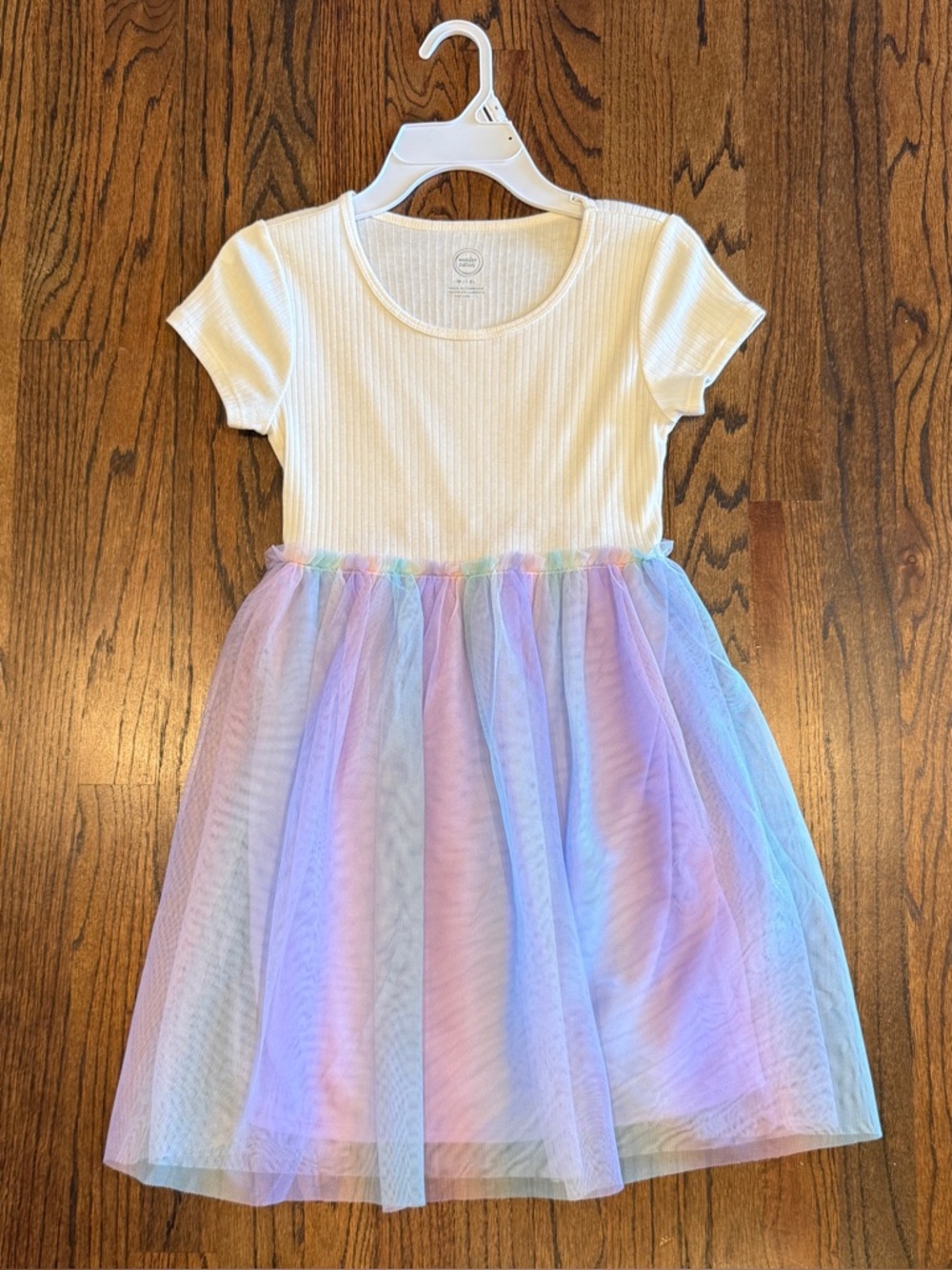 Girls tulle skirt Dress size 7/8 spring summer short sleeves NWOT Wonder Nation